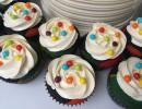 Cupcakes - Cupcakes met meringue creme en parels