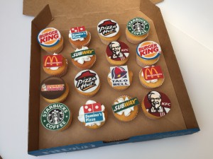 Cupcakes - Mini cupcakes eetbare print fast food Cupcakes - Mini cupcakes eetbare print fast food