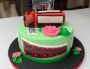 Feesttaarten - Geslaagd vrachtwagenrijbewijs fototaart 3D vrachtwagen