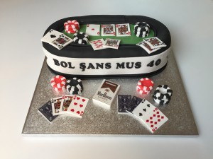 Feesttaarten - 3D taart pokertafel