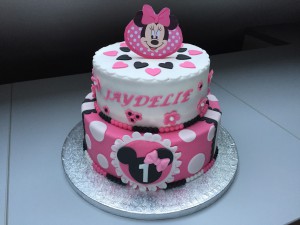 Kindertaarten - Jaydelie taart met muis Minnie