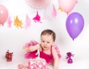 Kindertaarten - Cake smash roze