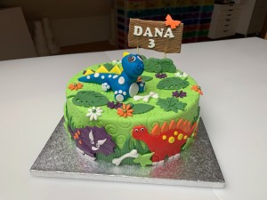 Kindertaarten - Dinotaart Dana