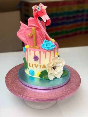 Drip cake - Flamingo drip cake Drip cake - Flamingo drip cake