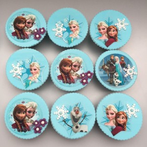 Cupcakes - Cupcakes met eetbare print Frozen Cupcakes - Cupcakes met eetbare print Frozen