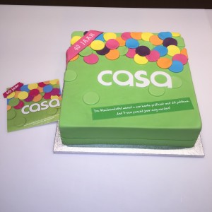 Zakelijk - Taart voor 40-jarig jubileum Casa Zakelijk - Taart voor 40-jarig jubileum Casa