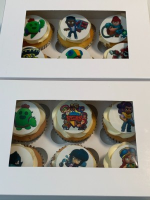 Cupcakes - Cupcakes Brawls met eetbare fotoprint Cupcakes - Cupcakes Brawls met eetbare fotoprint