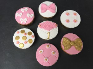 Cupcakes - Cupcakes eerste verjaardag meisje Cupcakes - Cupcakes eerste verjaardag meisje