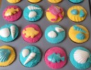 Cupcakes - Cupcakes in zeethema vissen schelpen